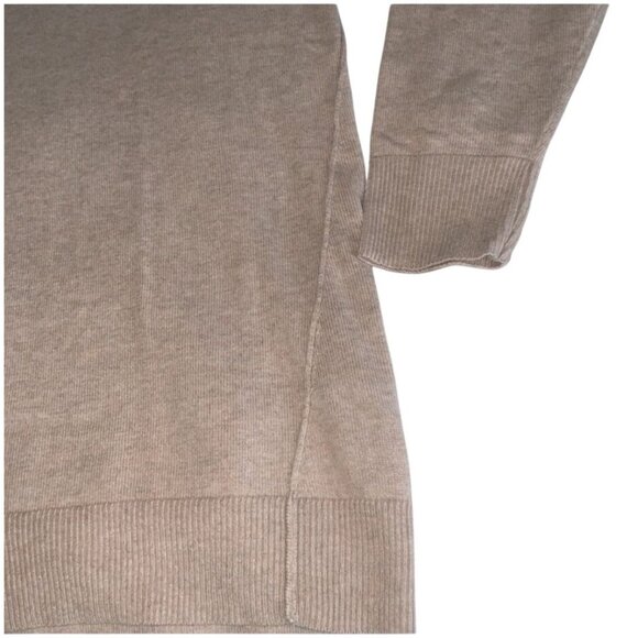 Isaac Mizrahi Live Beige Button Henley Sweater M - Picture 5 of 7